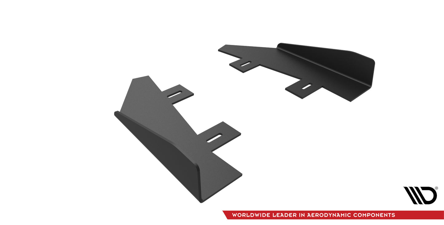 Hintere Seiten Flaps passend für Ford Mondeo Sport Mk5 Facelift / Fusion Sport Mk2 Facelift schwarz Hochglanz – Ansicht 5