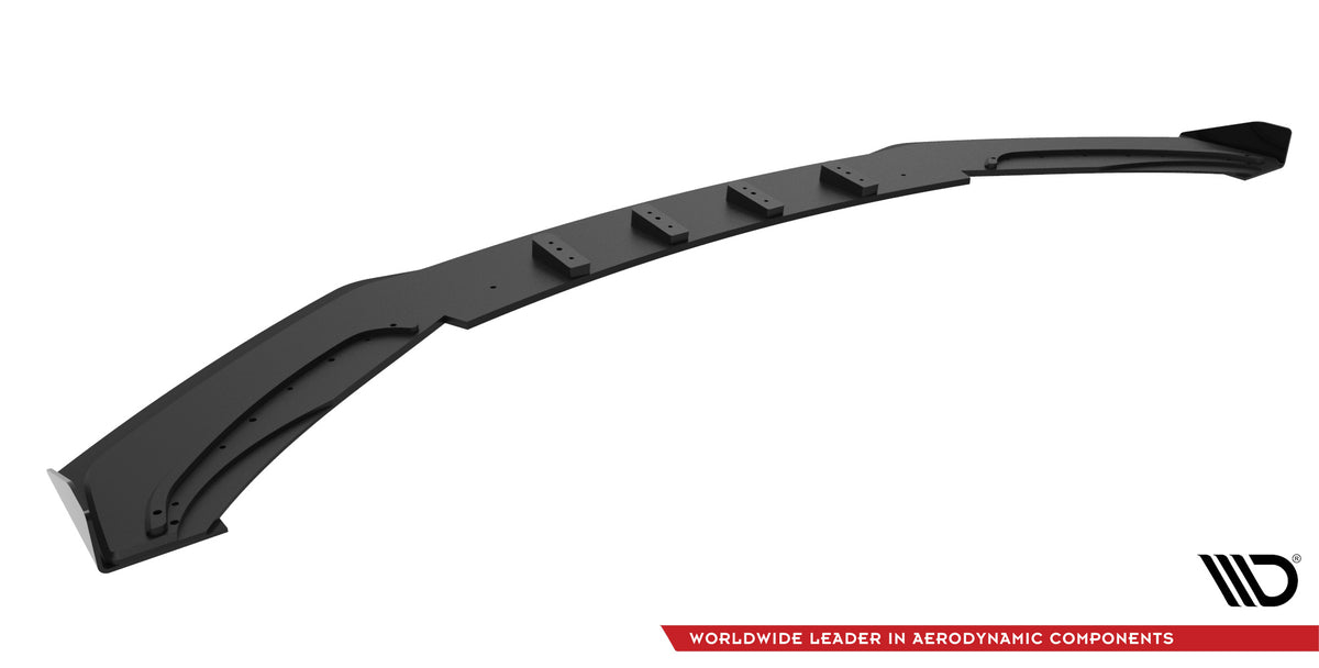 Street Pro Street+ Spoilerlippe Front Ansatz + Flaps passend für BMW 4er Gran Coupe F36 schwarz Hochglanz – Ansicht 6