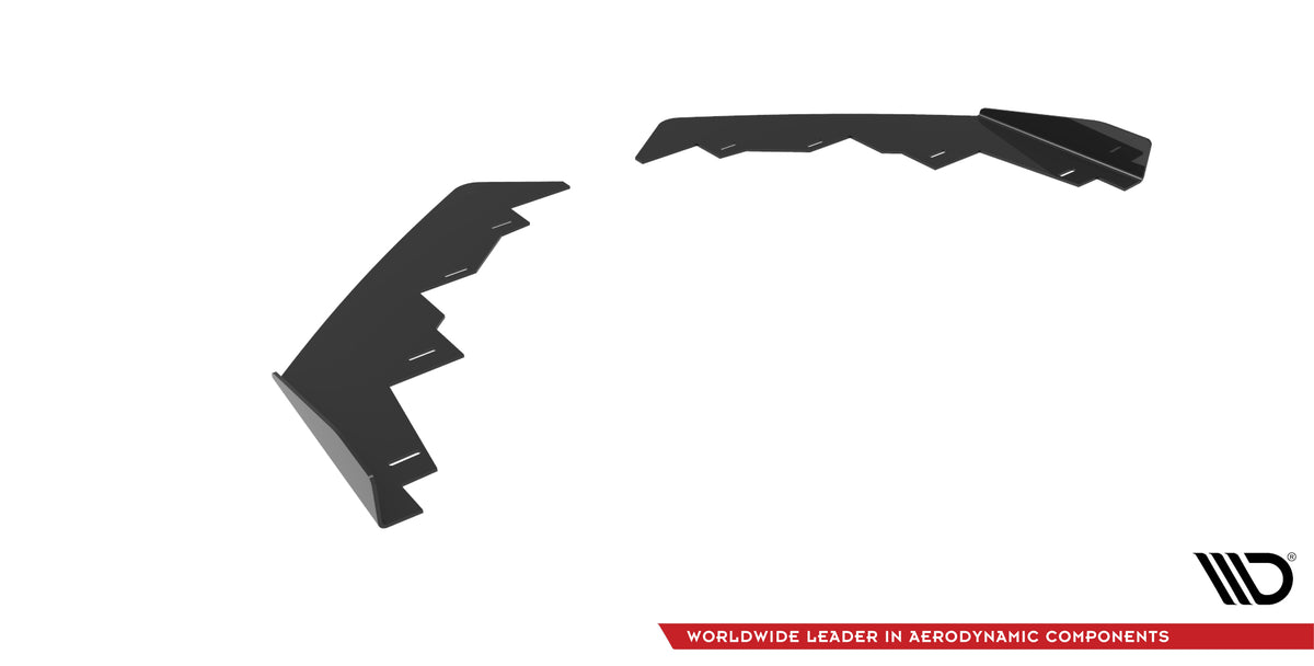 Front Stoßstange Flaps passend für Peugeot 208 GT Mk2 schwarz Hochglanz – Ansicht 5