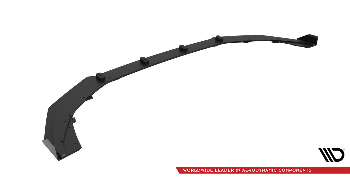 Street Pro Street+ Spoilerlippe Front Ansatz passend für + Flaps passend für V.1 + Flaps Audi RS3 8Y schwarz Hochglanz – Ansicht 6