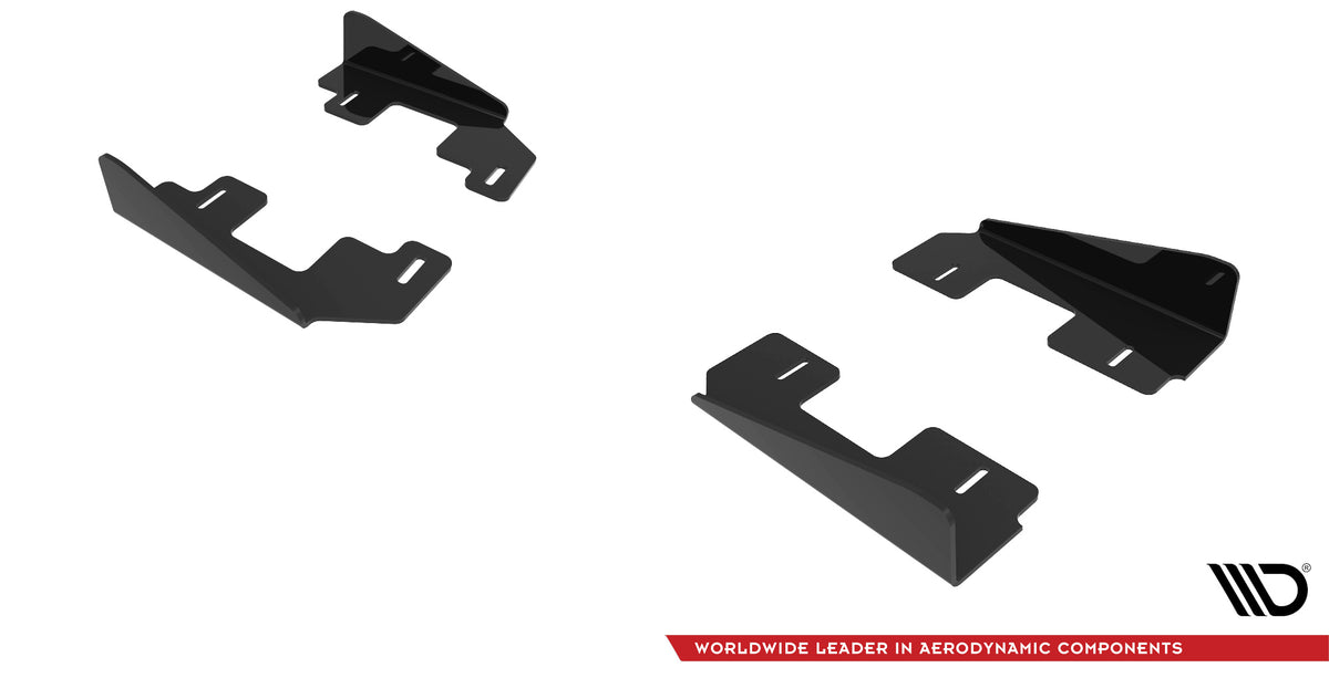 Seitenschweller Flaps passend für Audi S3 / A3 S-Line 8Y / 8Y Facelift schwarz Hochglanz – Ansicht 5