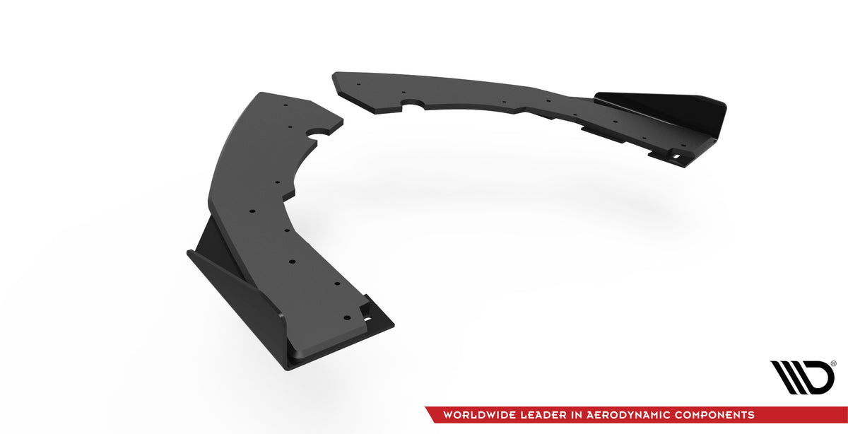 Street Pro Heck Ansatz Flaps Diffusor + Flaps passend für BMW M2 F87 schwarz Hochglanz – Ansicht 6