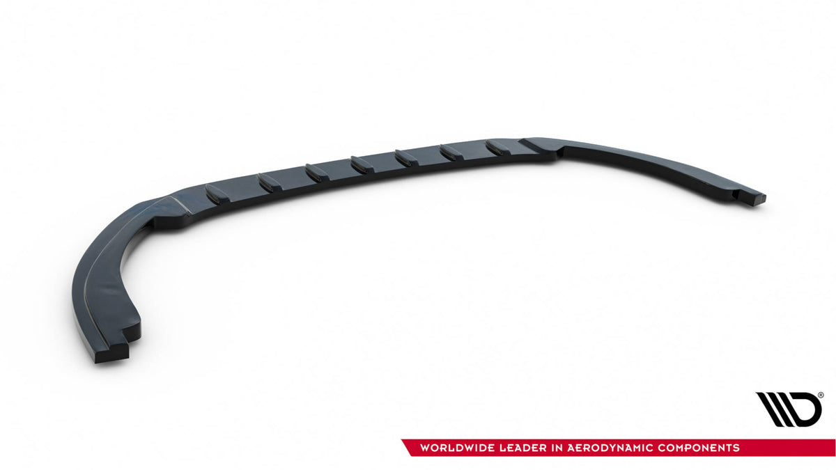 Street+ Spoilerlippe Front Ansatz V.1 passend für Peugeot RCZ Mk1 schwarz Hochglanz – Ansicht 6
