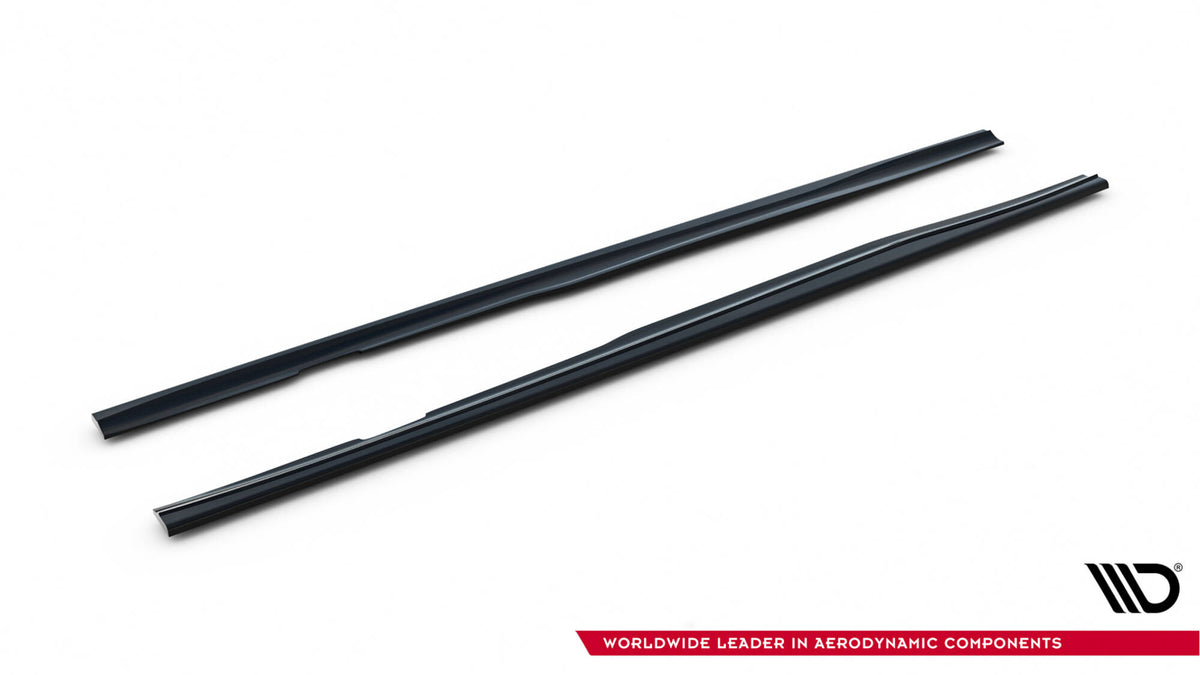 Street+ Seitenschweller Leisten passend für Ford Focus ST / ST-Line Hatchback / Kombi Mk3 / Mk3 Facelift schwarz Hochglanz – Ansicht 8