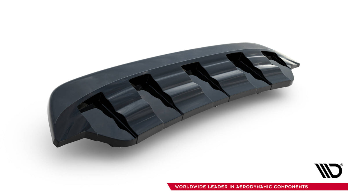 Street+ Mittlerer Diffusor RACE passend für Lexus Rc Mk1 schwarz Hochglanz – Ansicht 8