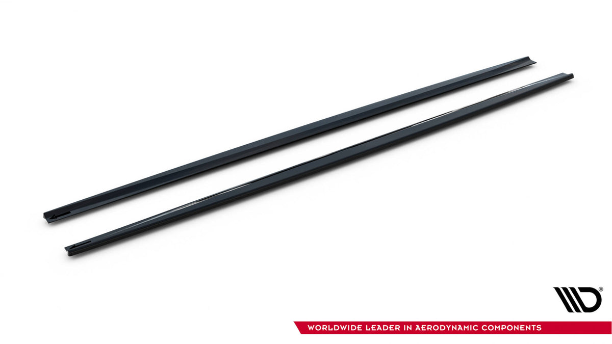 Street+ Seitenschweller Leisten V.2 passend für Ford Focus ST / ST-Line Mk4 schwarz Hochglanz – Ansicht 6