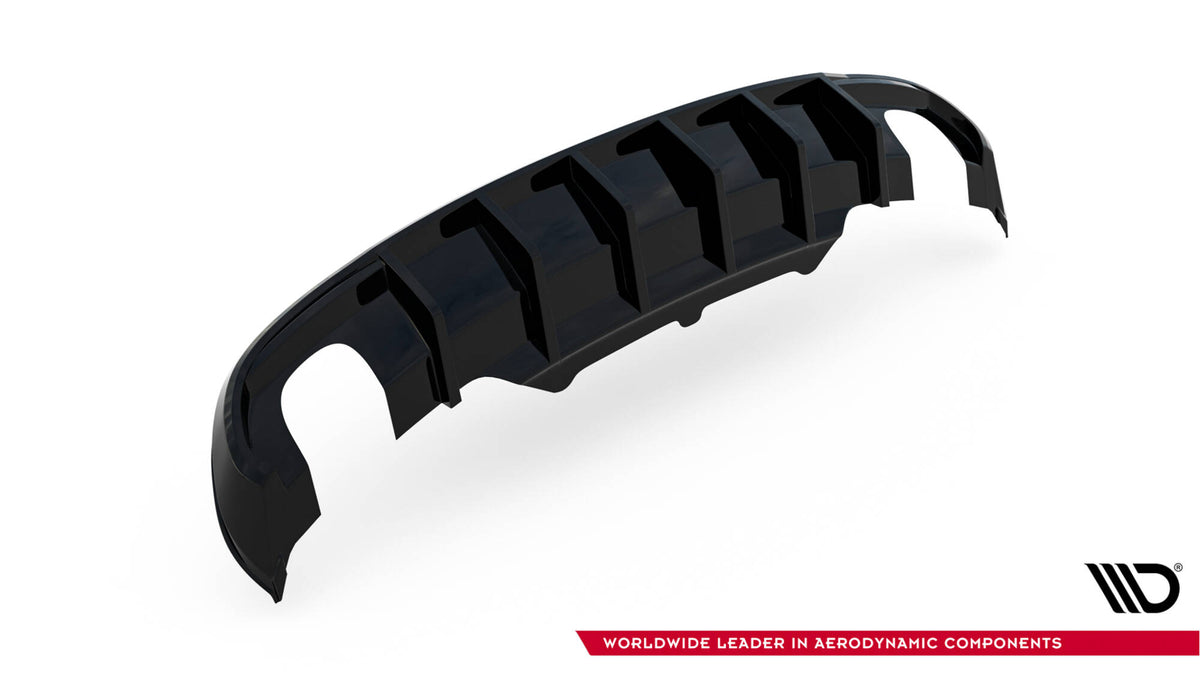 Diffusor Heck Ansatz passend für Audi A5 Coupe / Cabrio S-Line 8T (Einzelauspuff li. re.) – Ansicht 7