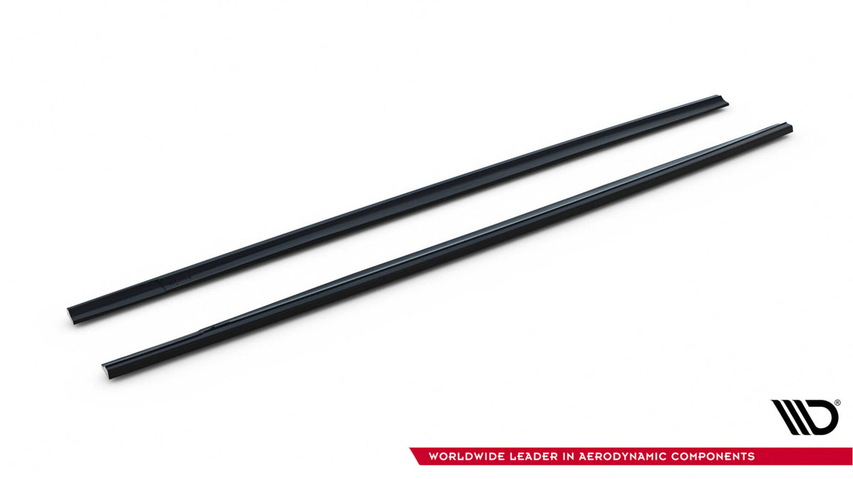 Street+ Seitenschweller Leisten passend für Ford Focus ST Mk2 FL schwarz Hochglanz – Ansicht 6