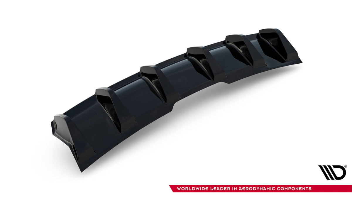 Diffusor Heck Ansatz passend für Audi RS5 Coupe / Sportback F5 schwarz Hochglanz – Ansicht 6