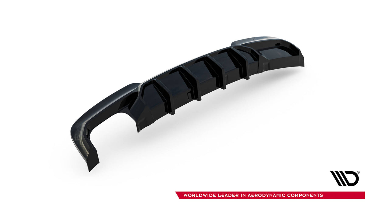 Diffusor Heck Ansatz V.2 passend für BMW 5er M-Paket F10 / F11 (Doppelauspuff li.) – Ansicht 6