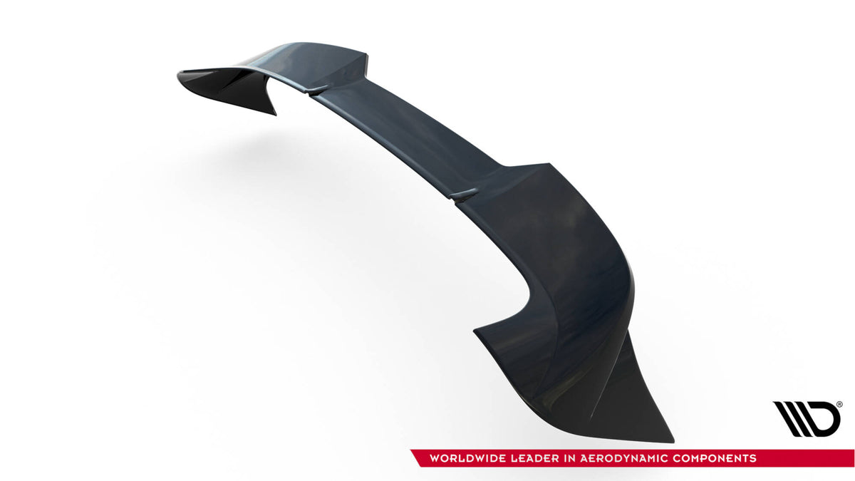 Höher Heckspoiler Lippe 3D Porsche Macan GTS Mk1 Facelift 2 schwarz Hochglanz – Ansicht 7
