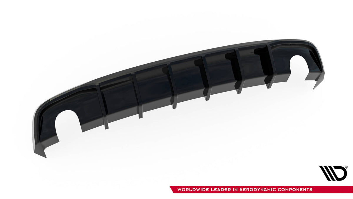 Diffusor Heck Ansatz passend für Audi S5 / A5 S-Line 8T Facelift (Einzelauspuff li. re.) – Ansicht 5