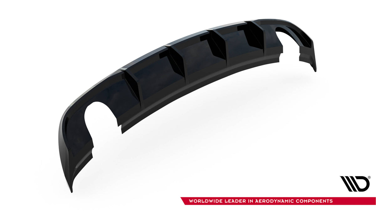 Diffusor Heck Ansatz passend für Audi A3 Limousine 8V Facelift (Einzelauspuff li. re.) – Ansicht 8