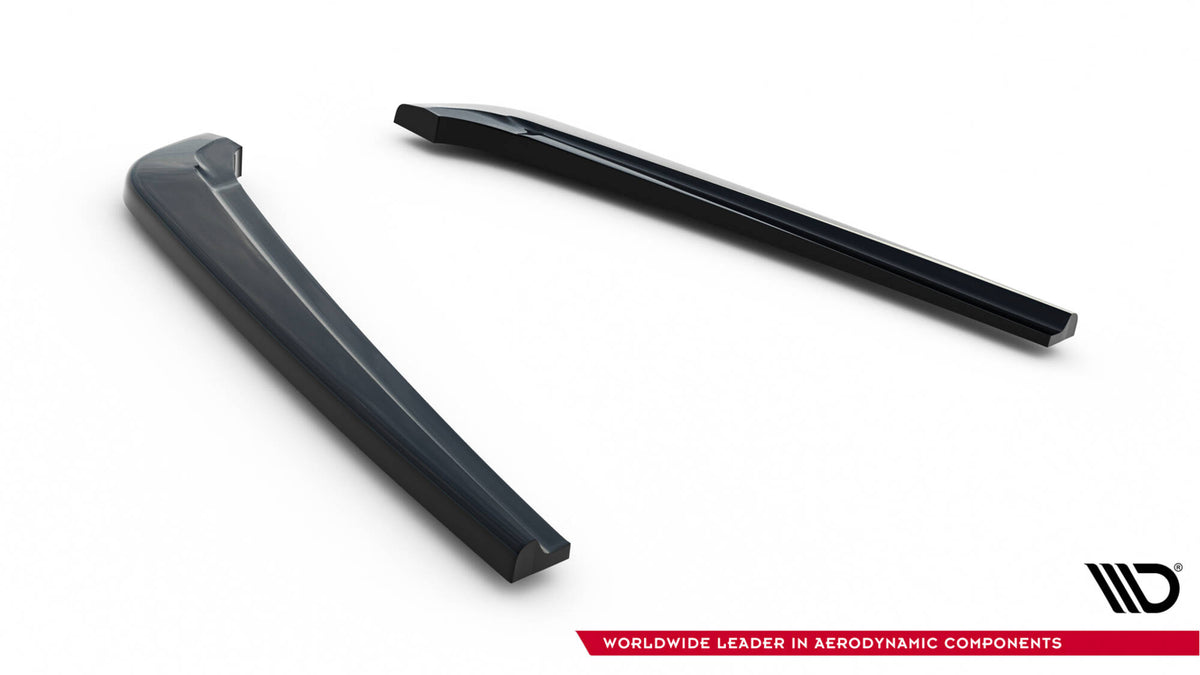 Heck Ansatz Flaps Diffusor V.3 passend für Mercedes-Benz V-Klasse AMG-Line W447 Facelift schwarz Hochglanz – Ansicht 6