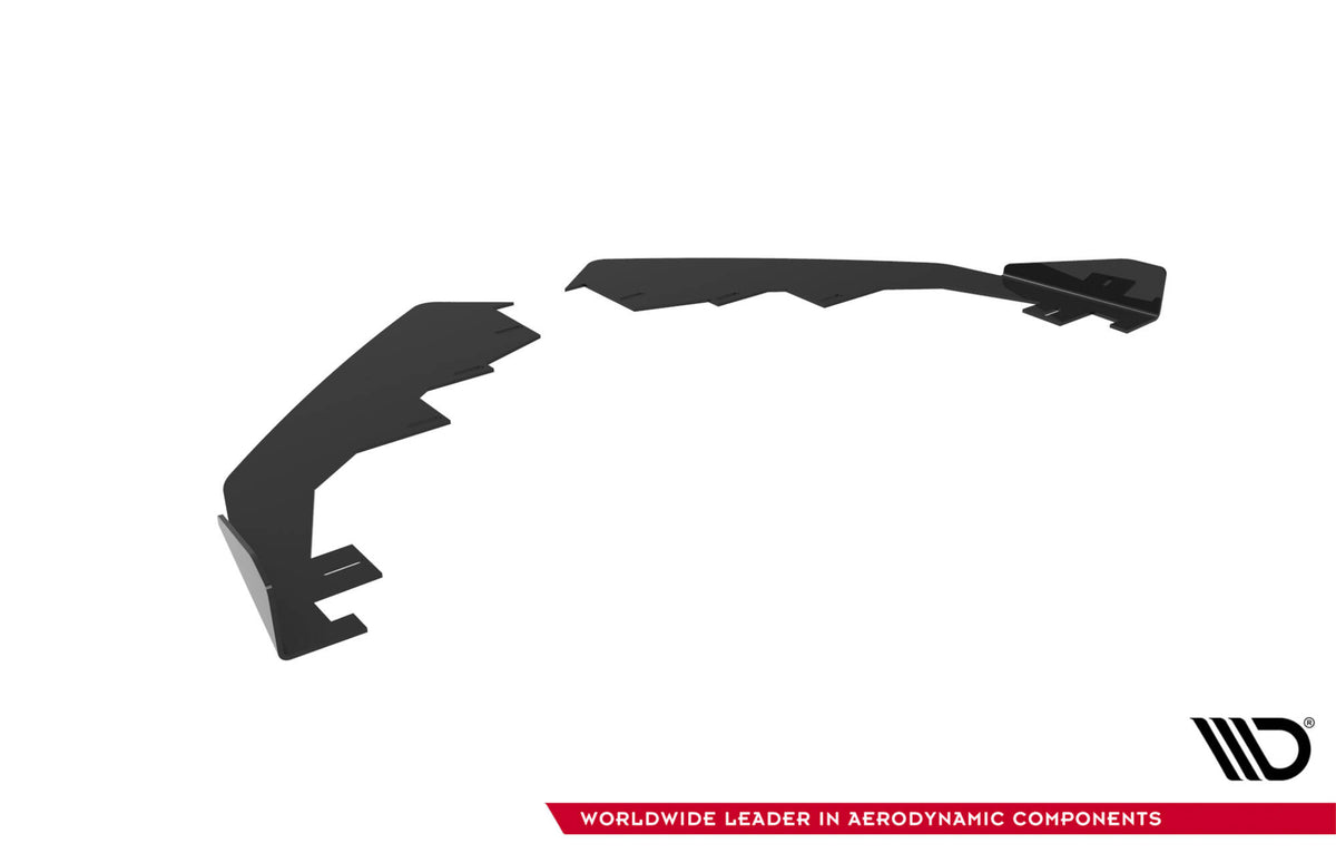 Front Stoßstange Flaps passend für Audi A5 F5 Facelift schwarz Hochglanz – Ansicht 7