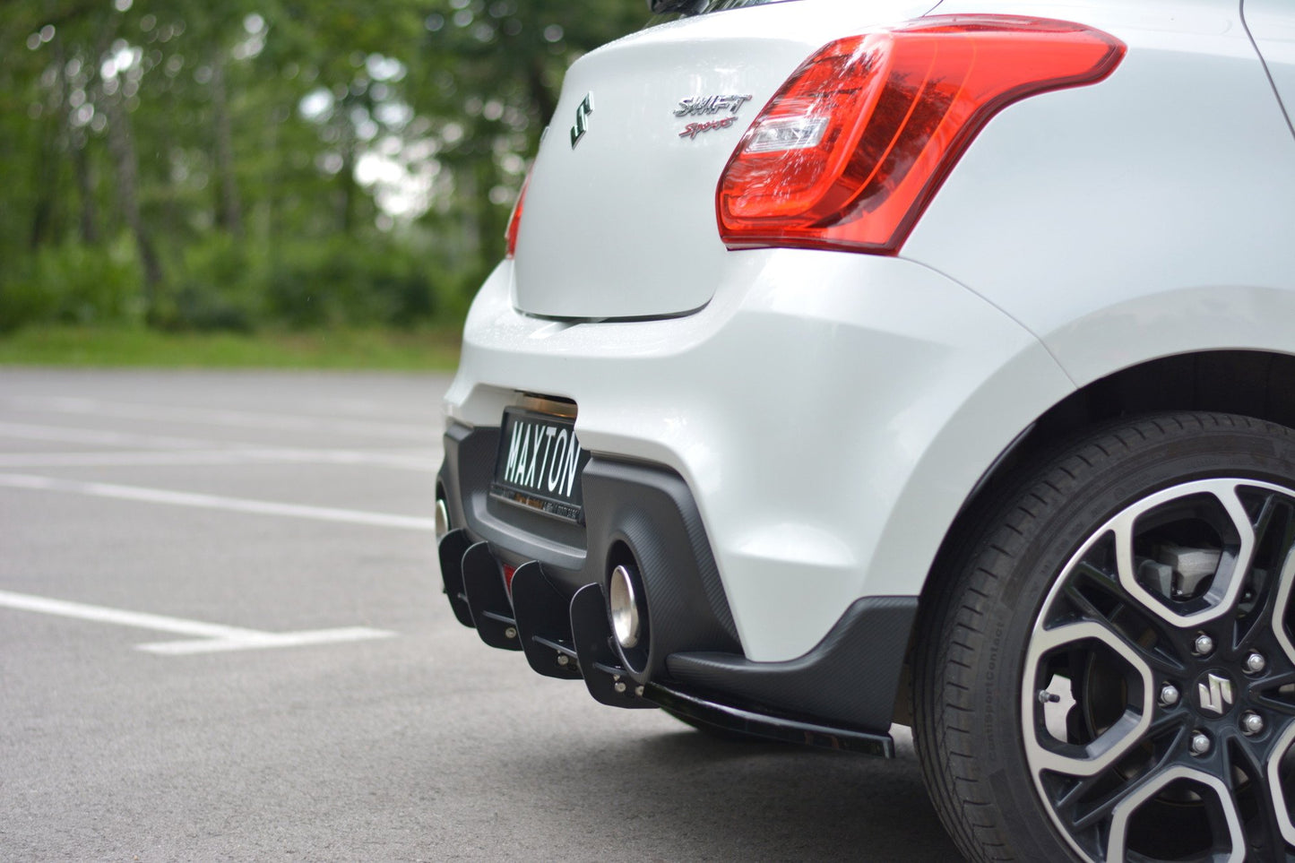 Diffusor Heck Ansatz passend für Heckschürze passend für SUZUKI SWIFT 6 SPORT – Ansicht 4