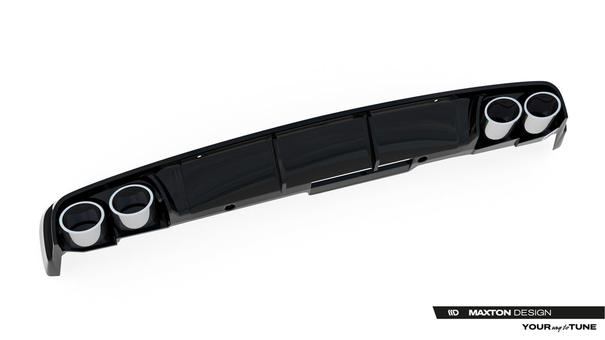 Diffusor Heck Ansatz + Endrohre für Audi A6 Limousine / Avant C8 / C8 Facelift – Ansicht 6