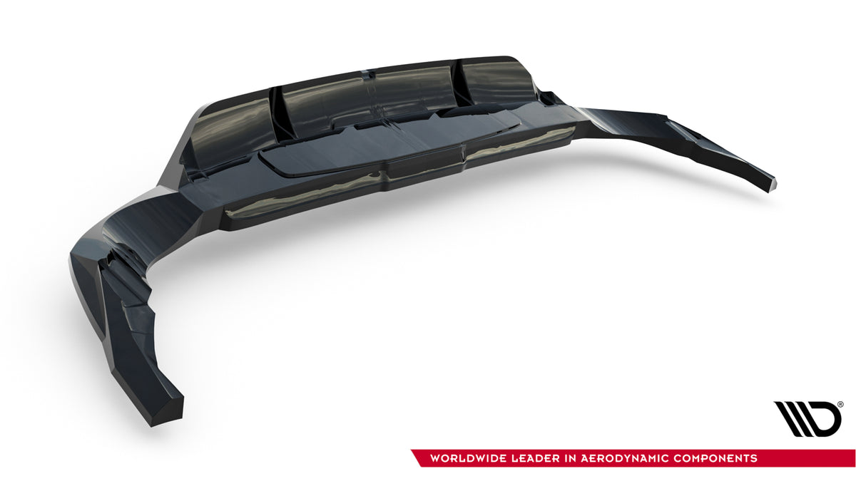 Street+ Mittlerer Diffusor RACE passend für Audi RSQ8 Mk1 Facelift schwarz Hochglanz – Ansicht 9