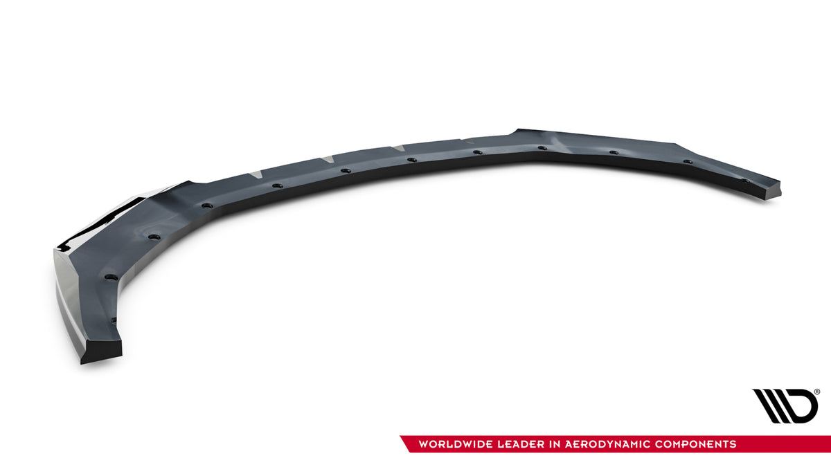 Street+ Spoilerlippe Front Ansatz V.1 passend für Ford Mustang Dark Horse Mk7 schwarz Hochglanz – Ansicht 6