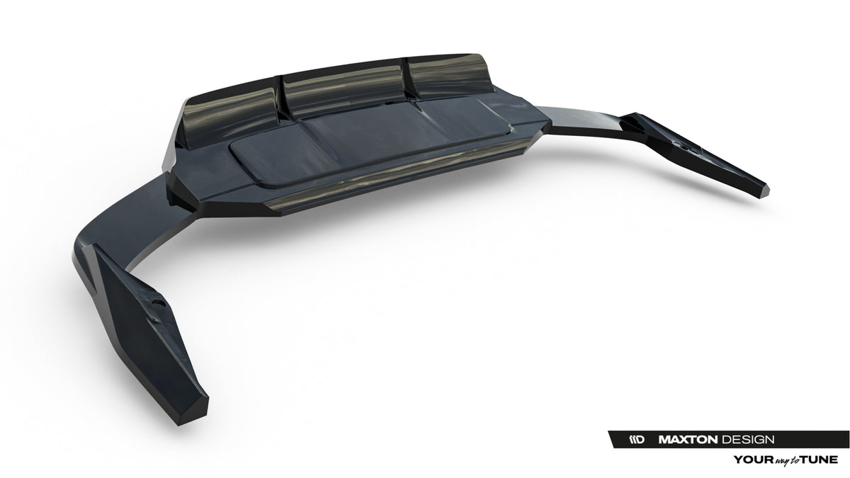 Street+ Mittlerer Diffusor RACE passend für Audi SQ7 Mk2 Facelift 2 schwarz Hochglanz – Ansicht 7