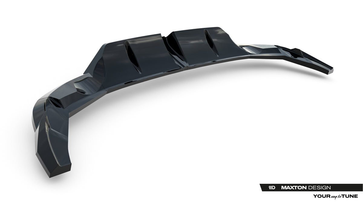 Street+ Mittlerer Diffusor RACE passend für V.3 Audi RS3 Sportback 8Y Facelift schwarz Hochglanz – Ansicht 7