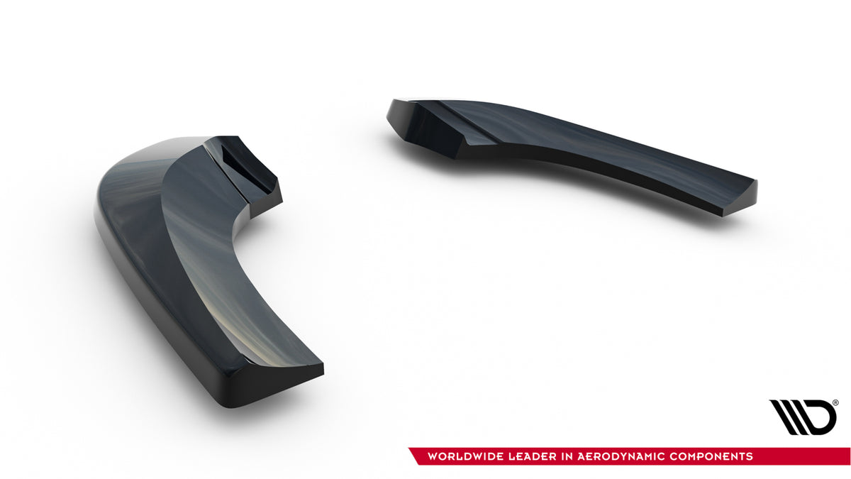Heck Ansatz Flaps Diffusor passend für Mercedes-Benz B W246 schwarz Hochglanz – Ansicht 6