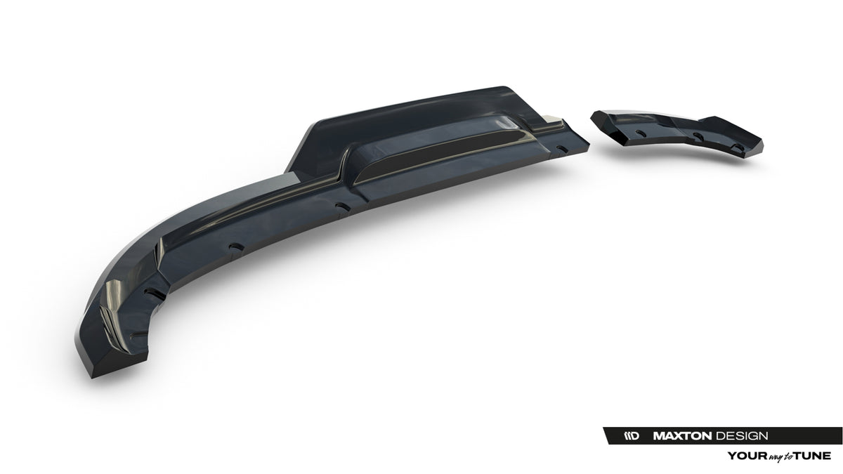 Street+ Mittlerer Diffusor RACE passend für Renault Clio Mk5 Facelift schwarz Hochglanz – Ansicht 6