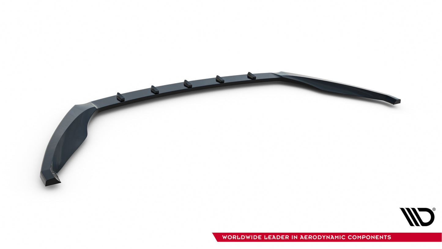 Street+ Spoilerlippe Front Ansatz V.1 passend für Skoda Octavia RS Mk3 schwarz Hochglanz – Ansicht 6