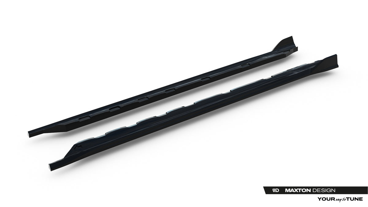 Street+ Seitenschweller Leisten passend für VW Golf Hatchback Mk8 Facelift schwarz Hochglanz – Ansicht 6