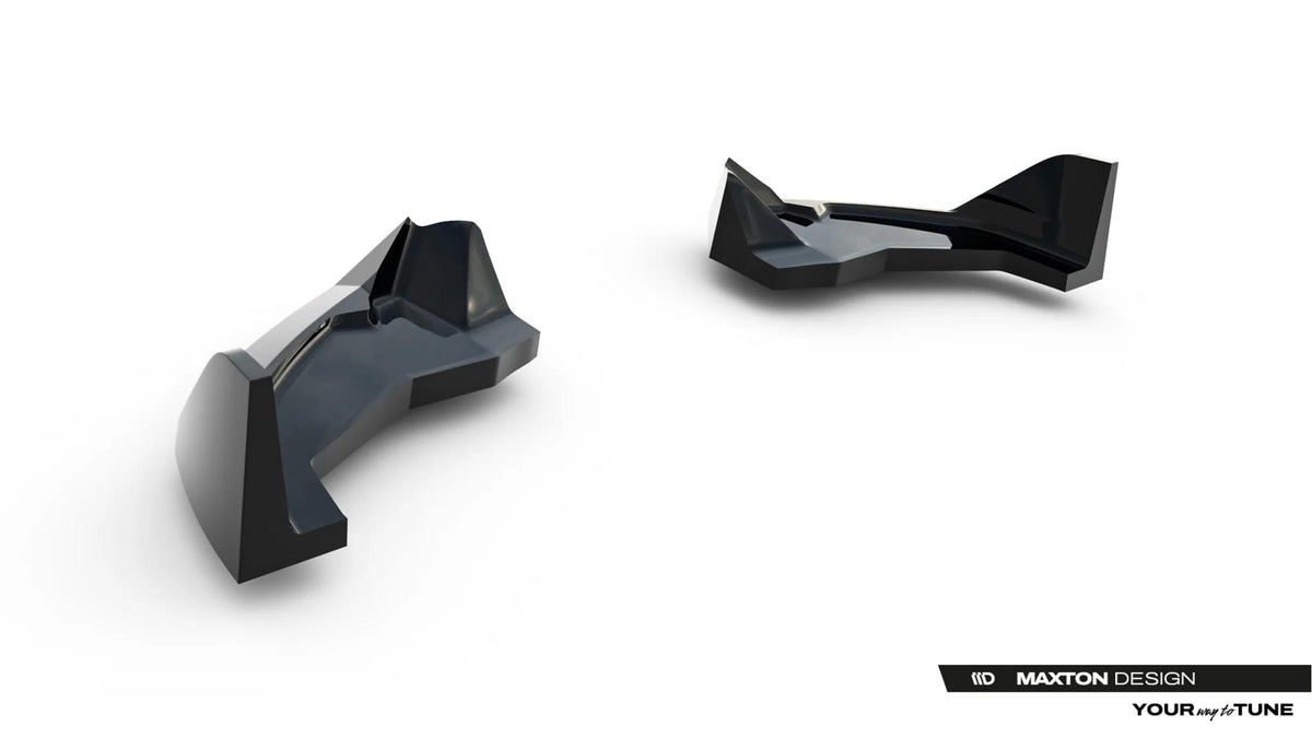 Heck Ansatz Flaps Diffusor V.4 passend für Toyota GR Yaris Mk4 Facelift schwarz Hochglanz – Ansicht 5