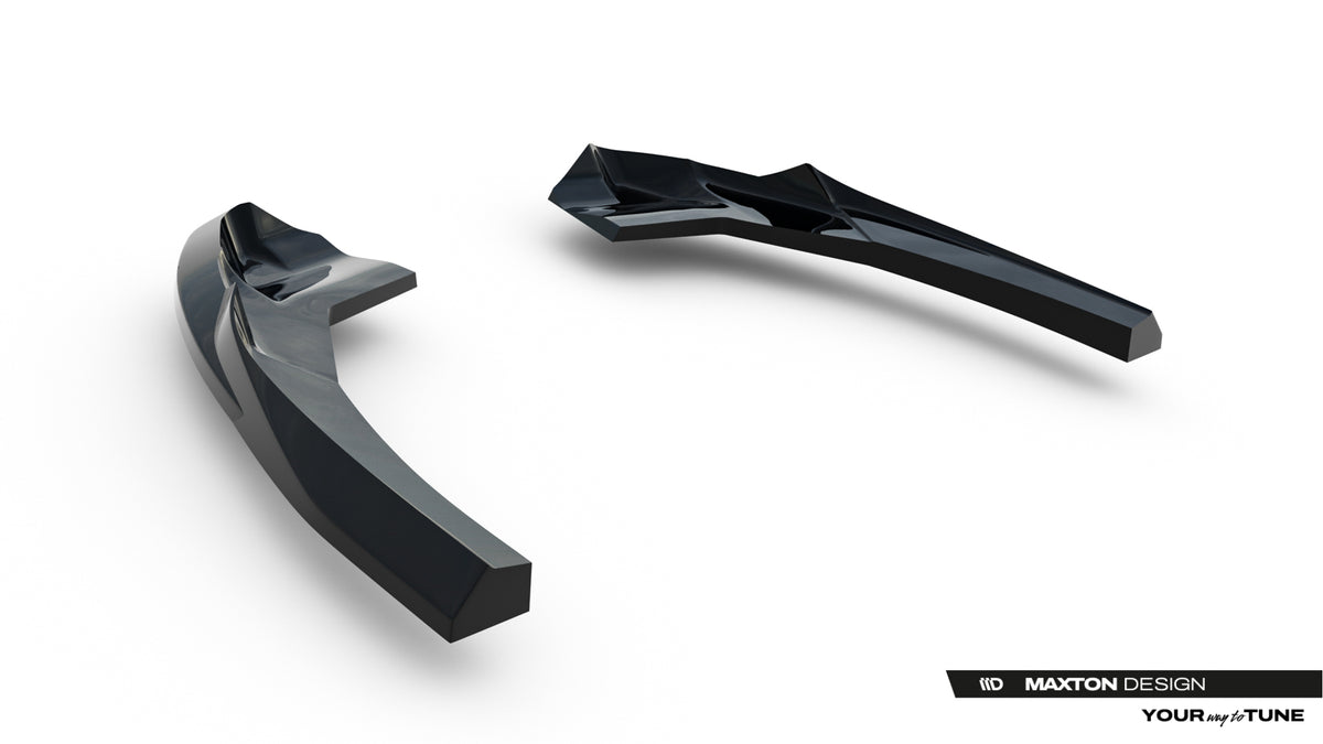 Heck Ansatz Flaps Diffusor V.1 passend für Audi RS3 Sportback 8Y Facelift schwarz Hochglanz – Ansicht 6
