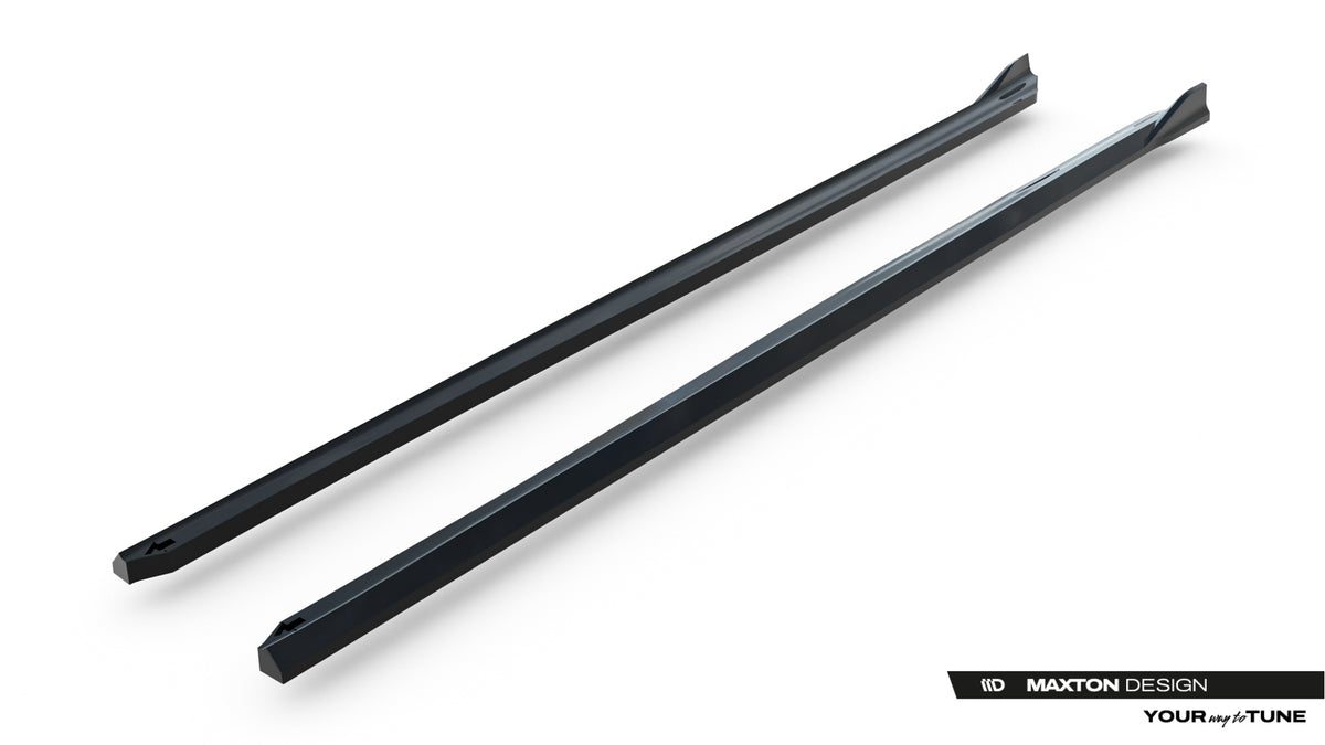 Street+ Seitenschweller Leisten passend für BMW 3er Sportline Limousine / Touring F30 / F31 schwarz Hochglanz – Ansicht 6