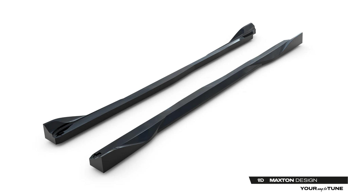 Street+ Seitenschweller Leisten V.2 passend für Toyota GR Yaris Mk4 Facelift schwarz Hochglanz – Ansicht 6