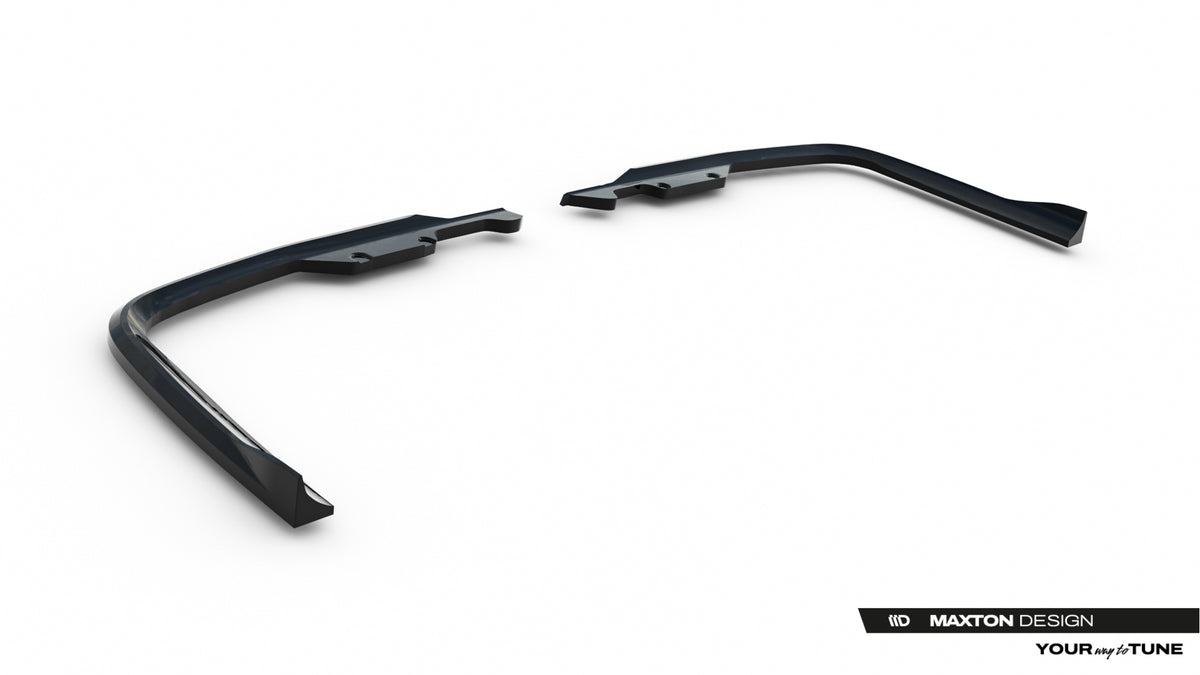 Heck Ansatz Flaps Diffusor passend für VW Transporter T7 schwarz Hochglanz – Ansicht 6