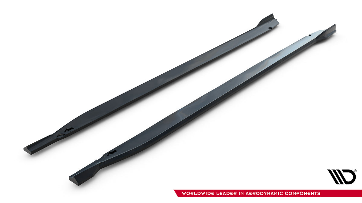 Street+ Seitenschweller Leisten V.2 passend für BMW M135i M Performance F70 schwarz Hochglanz – Ansicht 7