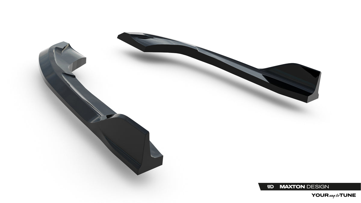 Heck Ansatz Flaps Diffusor V.2 passend für VW Golf R Variant Mk8 / Mk8 Facelift schwarz Hochglanz – Ansicht 5