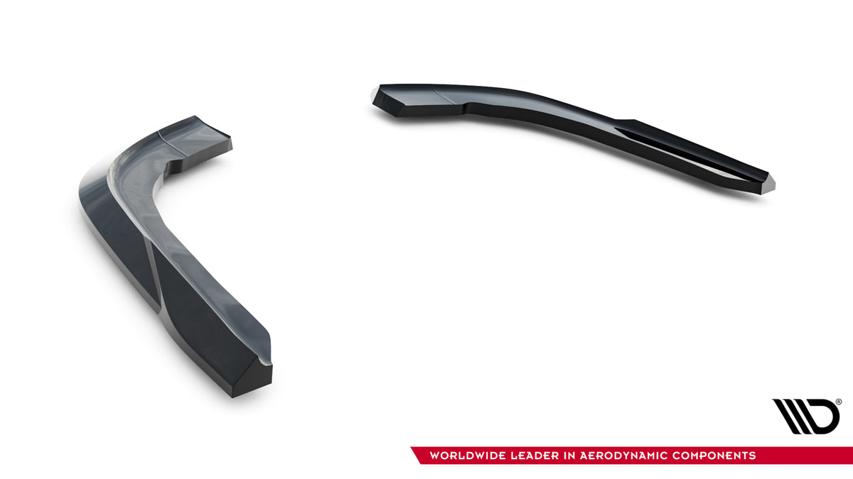 Heck Ansatz Flaps Diffusor passend für BMW 4er Cabrio / Coupe F33 / F32 schwarz Hochglanz – Ansicht 6