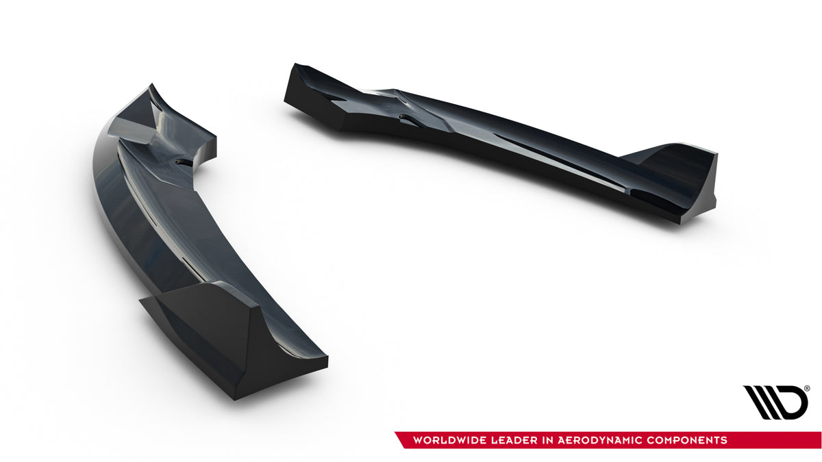 Heck Ansatz Flaps Diffusor passend für Dodge Charger RT Scat Pack Widebody Mk3 Facelift schwarz Hochglanz – Ansicht 7