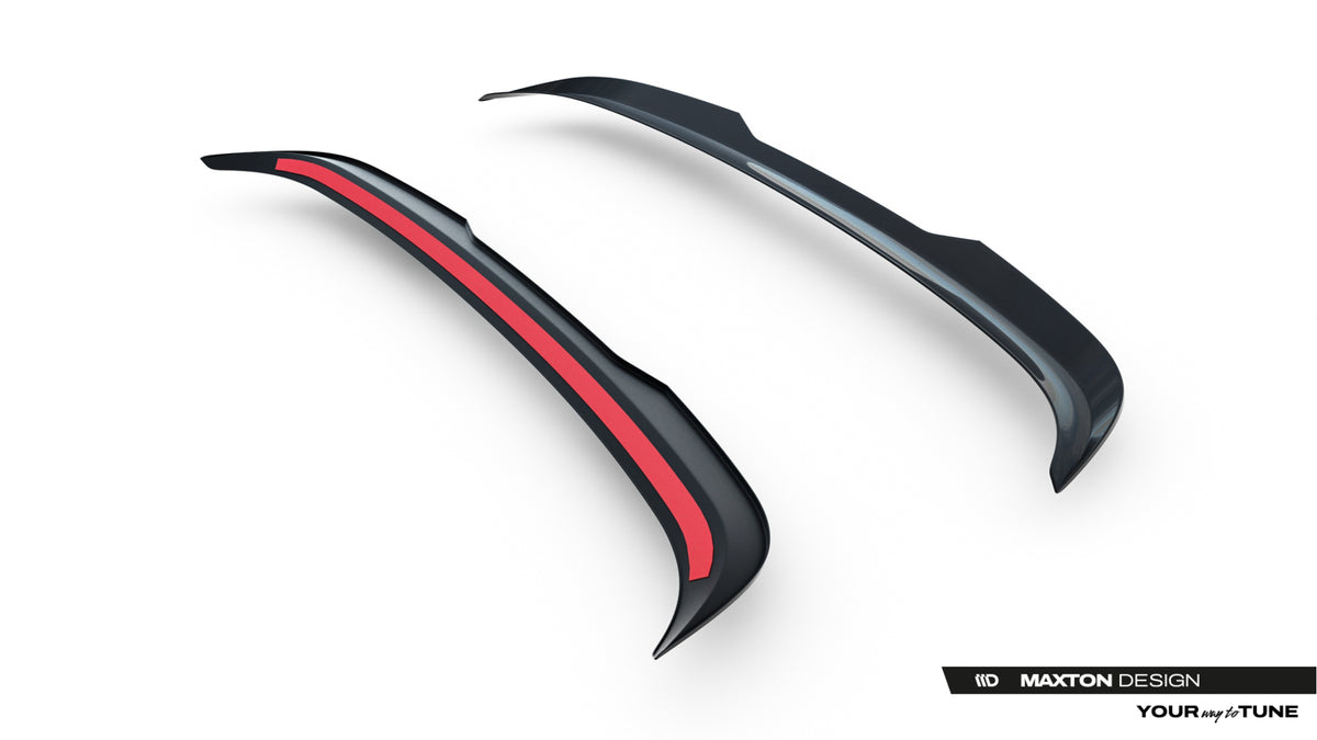Heckspoiler Lippe Opel Corsa F Facelift (Mk6 Facelift) schwarz Hochglanz – Ansicht 5