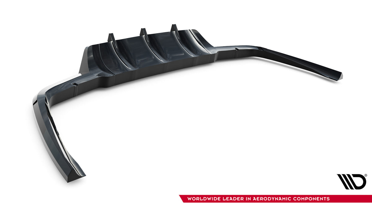 Street+ Mittlerer Diffusor RACE passend für V.3 Land Rover Range Rover Velar R-Dynamic Mk1 schwarz Hochglanz – Ansicht 6