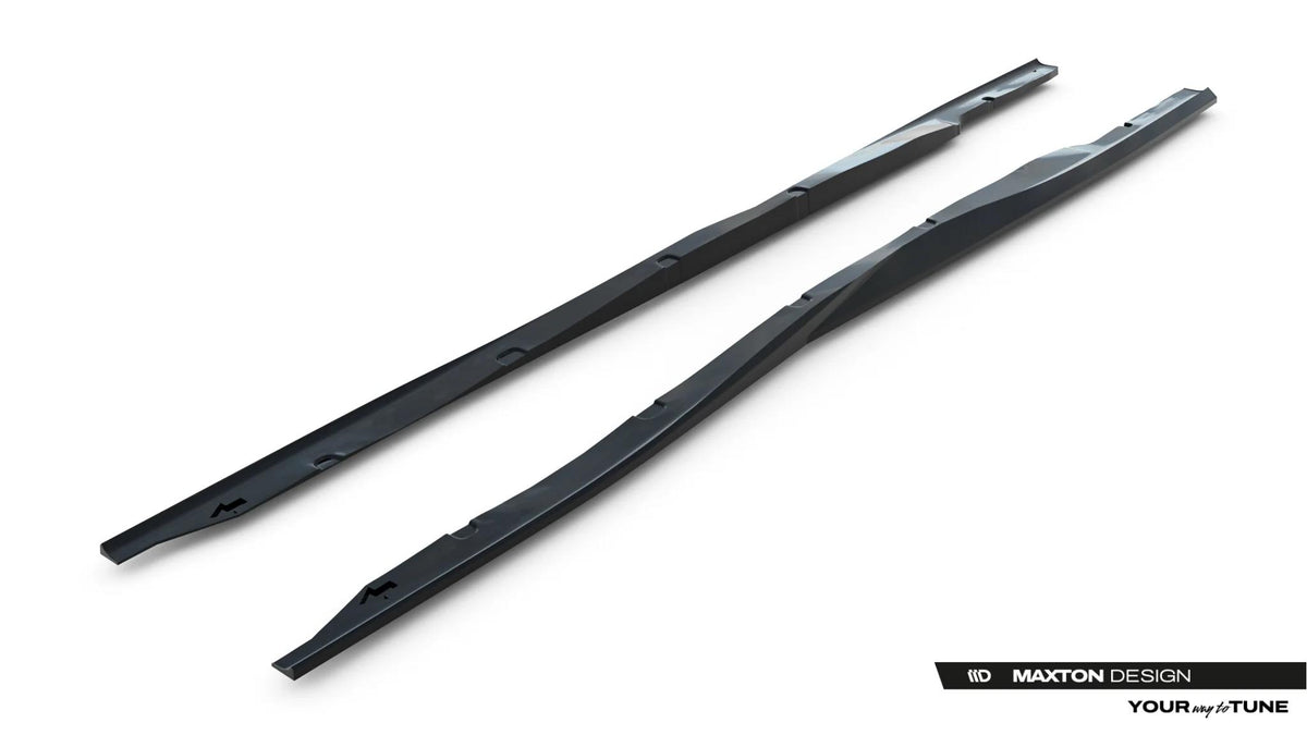 Street+ Seitenschweller Leisten passend für BMW M3 / 3 M-Paket Coupe / Cabrio E36 schwarz Hochglanz – Ansicht 6