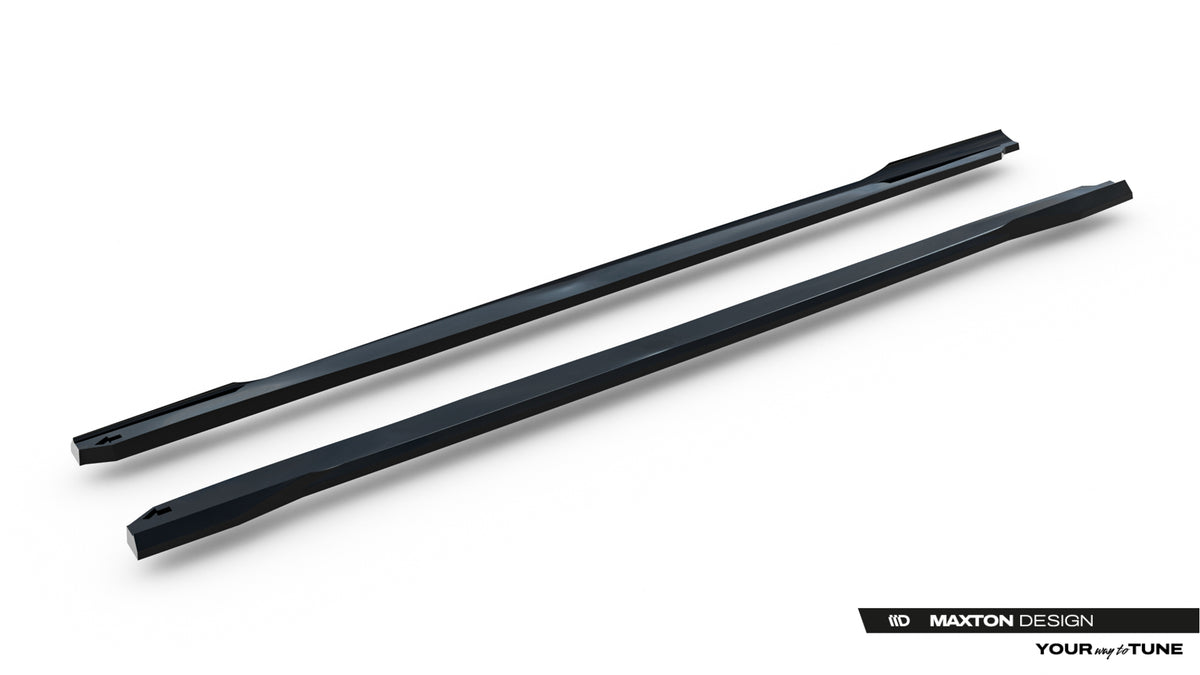 Street+ Seitenschweller Leisten passend für Subaru WRX STI Mk2 schwarz Hochglanz – Ansicht 6