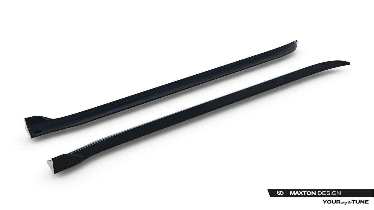 Street+ Seitenschweller Leisten passend für Tesla Model Y Premium Mk1 Facelift schwarz Hochglanz – Ansicht 6