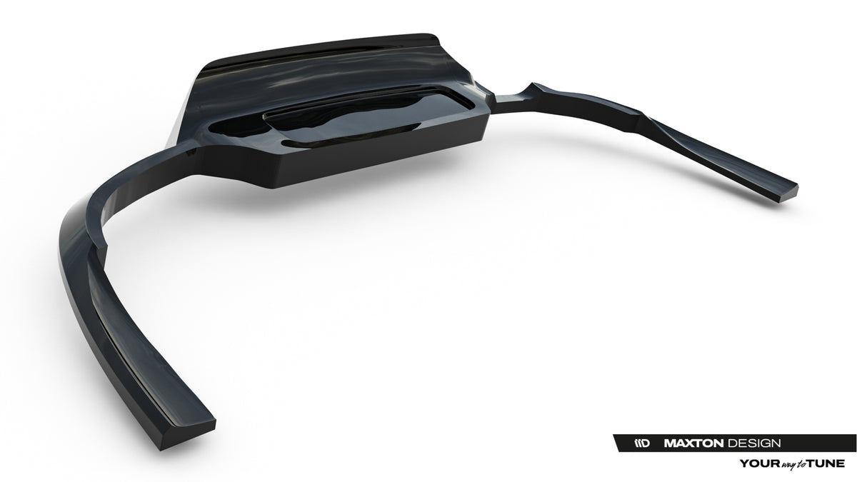 Street+ Mittlerer Diffusor RACE passend für Opel Insignia OPC-Line Mk2 schwarz Hochglanz – Ansicht 8