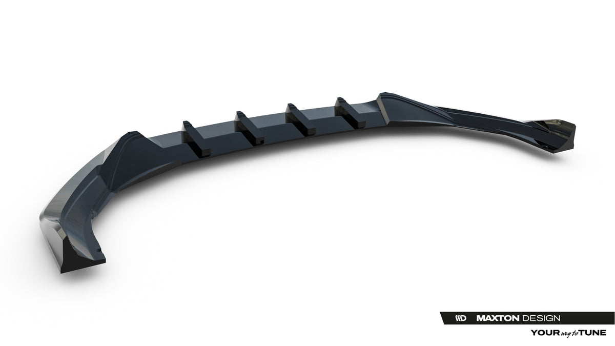 Street+ Spoilerlippe Front Ansatz V.2 passend für Skoda Superb Sportline Mk4 schwarz Hochglanz – Ansicht 7