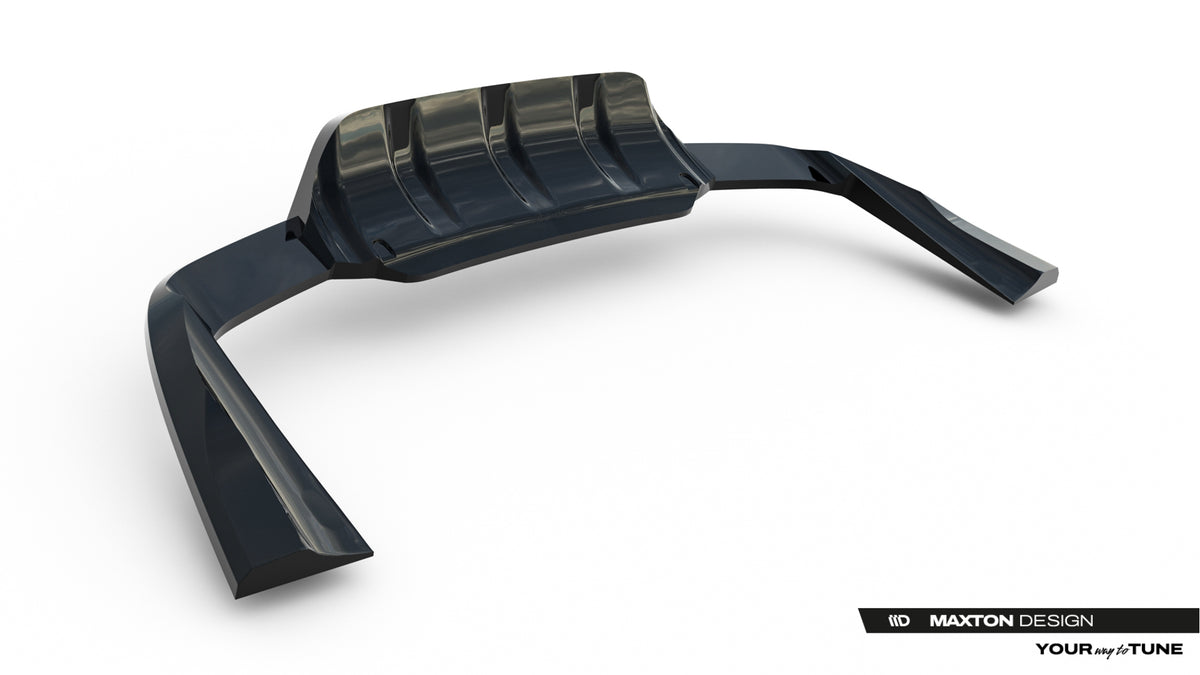 Street+ Mittlerer Diffusor RACE passend für Land Rover Range Rover Sport Mk2 Facelift schwarz Hochglanz – Ansicht 6