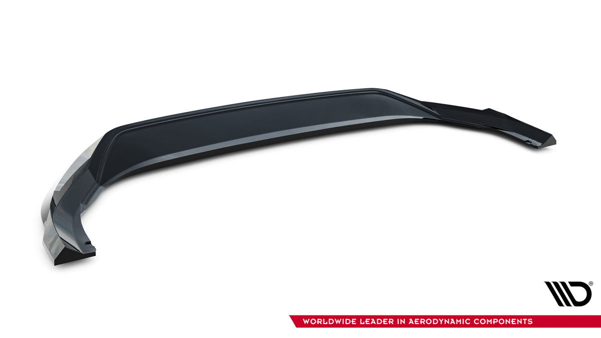 Street+ Spoilerlippe Front Ansatz V.1 passend für Skoda Superb Mk4 schwarz Hochglanz – Ansicht 6