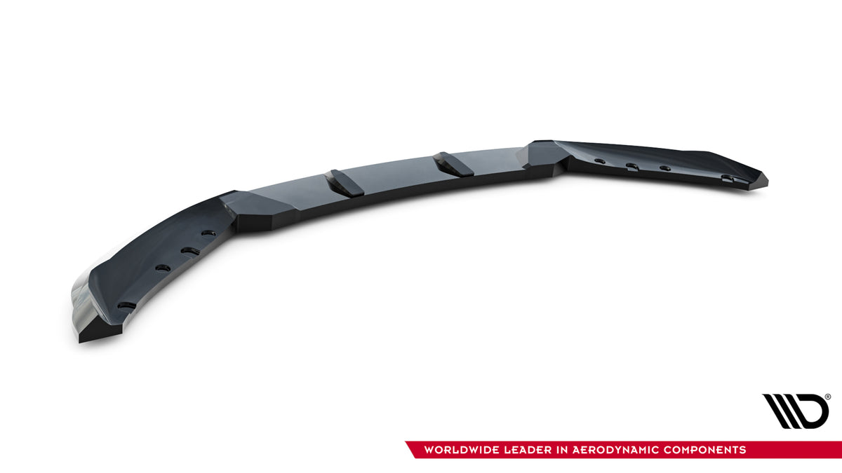 Street+ Spoilerlippe Front Ansatz passend für BMW 4er Cabrio / Coupe F33 / F32 schwarz Hochglanz – Ansicht 6