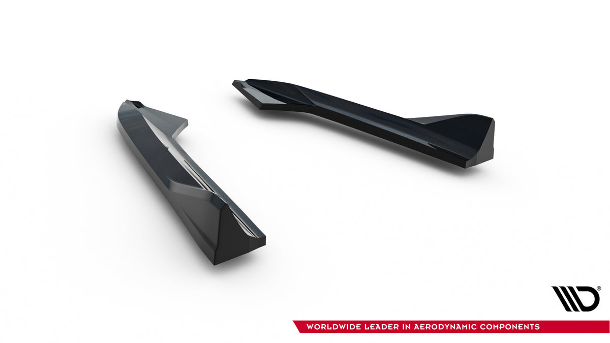 Heck Ansatz Flaps Diffusor passend für Audi A3 Limousine 8V schwarz Hochglanz – Ansicht 6
