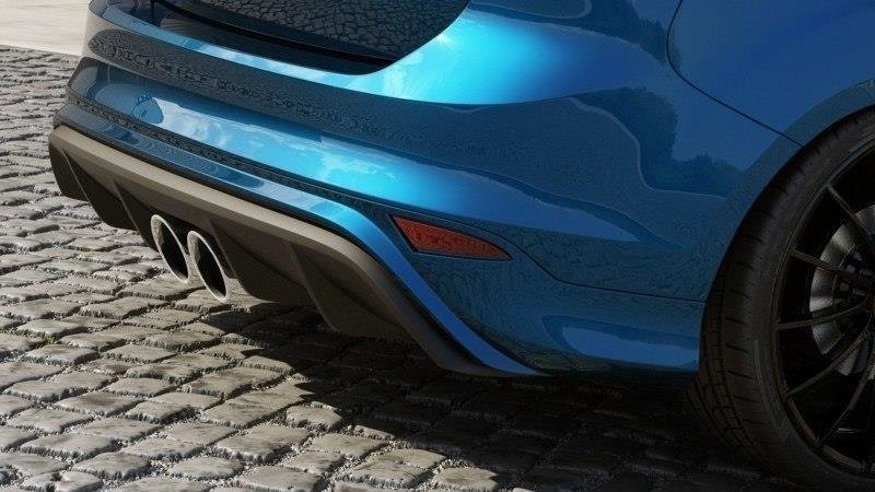 Diffusor Heck Ansatz passend für Ford Focus ST Mk3 (RS Look) schwarz Hochglanz – Ansicht 11
